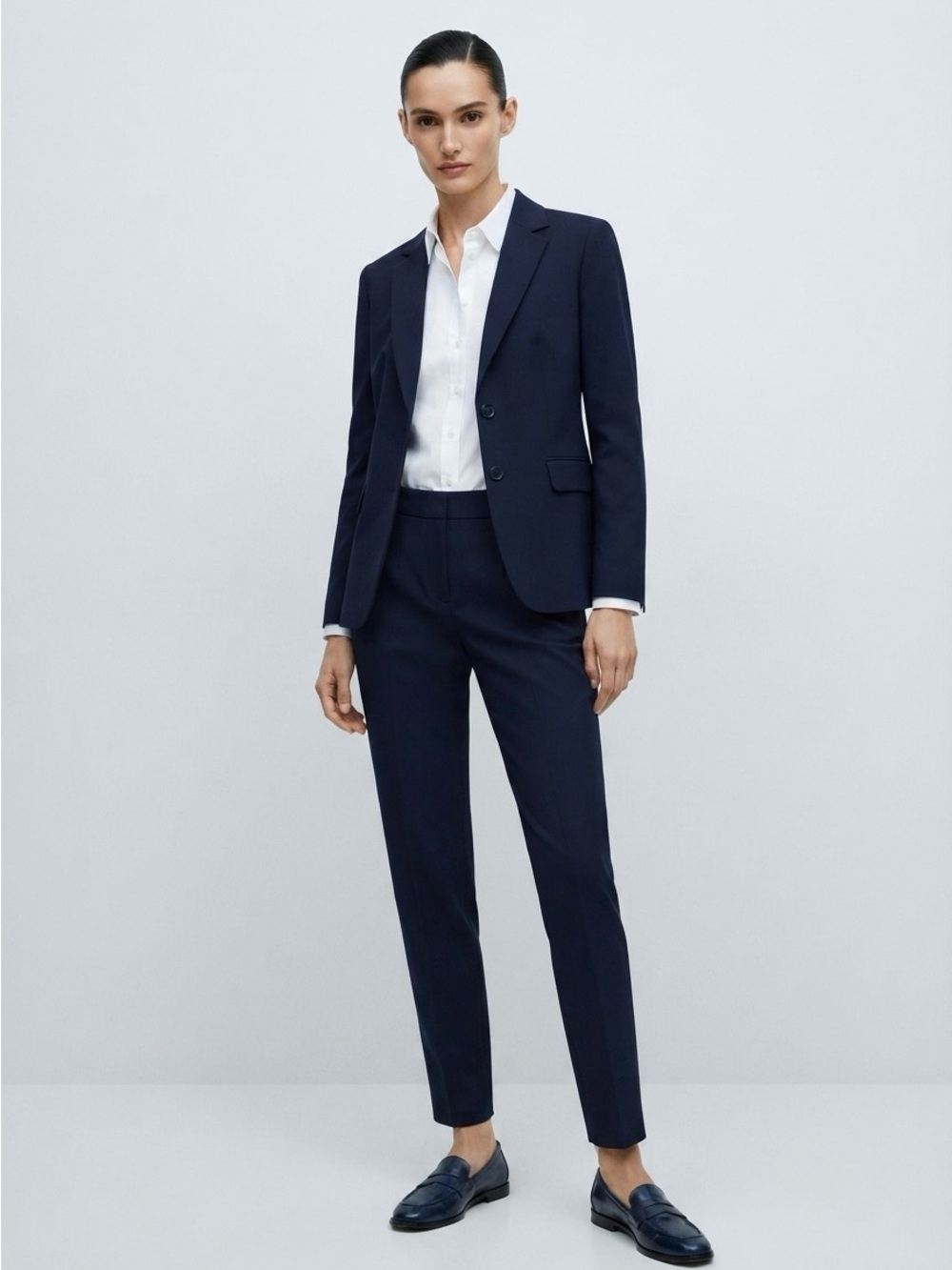 Custom Made European Navy Trousers